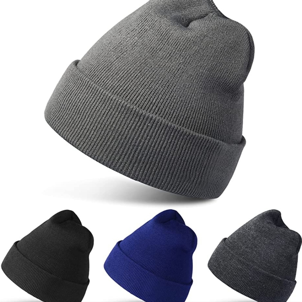 4 Pack Beanies Winter Hats Warm Knitted Cap for men and women